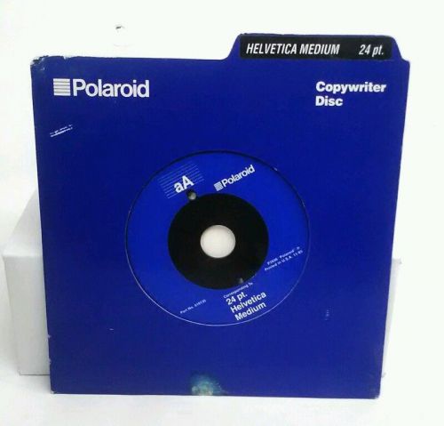 Polaroid Copywriter Disc Medium Helvetica 24 pt.