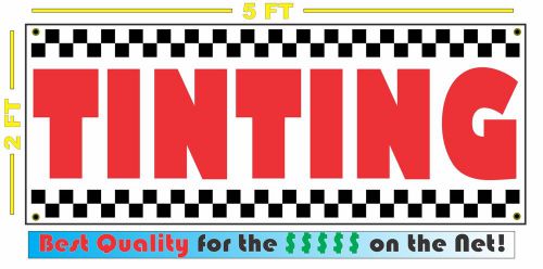 Tinting banner sign new 4 car truck suv van repair tire shop rims wheels for sale