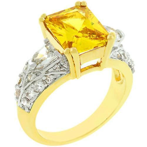 Yellow Fashion Ring (Size: 05) Icon Bijoux