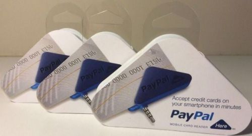 Set of 3 Unused Paypal Here Readers ... Free Shipping!!!