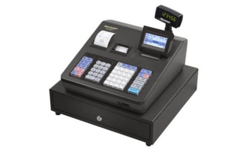 New sharp xe-a407 xea407 electronic cash register 7000 lookups 99 dept sd card for sale