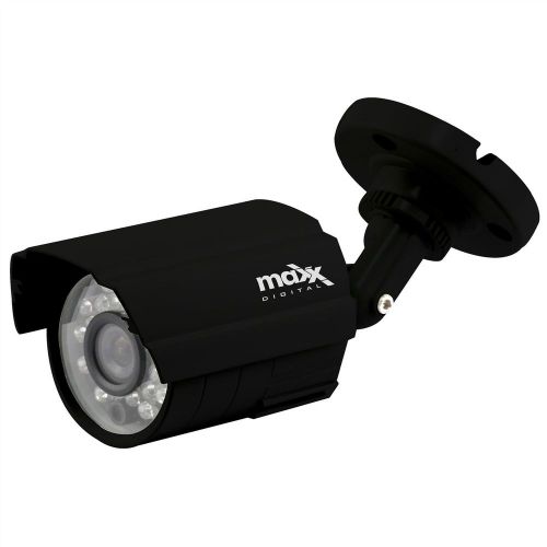 Maxx digital 700tvl colour 3.6mm cctv night vision small bullet camera black for sale