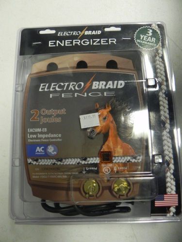 Z1 ElectroBraid EAC50M-EB AC Low Impedance Energizer 25 Miles Electric Fence