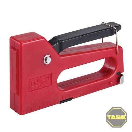 Task ABS Staple Gun + 5100 Staples! Upholstery Crafts Type 53 4-8mm Red Stapler