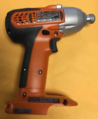 New 18 Volt Ridgid 1/4&#034; Lith-Ion Impact Drill Model R842301 Bare Tool Only