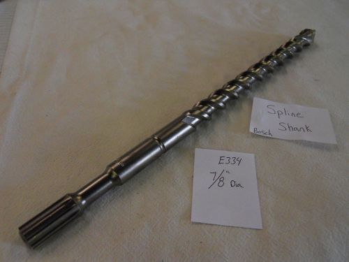 New 7/8&#034; diameter bosch spline sh carbide tip hammer drill bit 16&#034; german e334 for sale