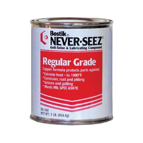 Never-Seez Regular Grade Compounds - 1lb brush top can anti-seize pressure lu