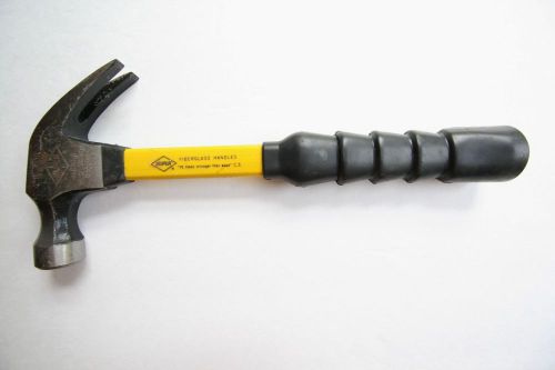 NUPLA 16 oz Fiberglass Curved Claw Rubber Grip Hammer