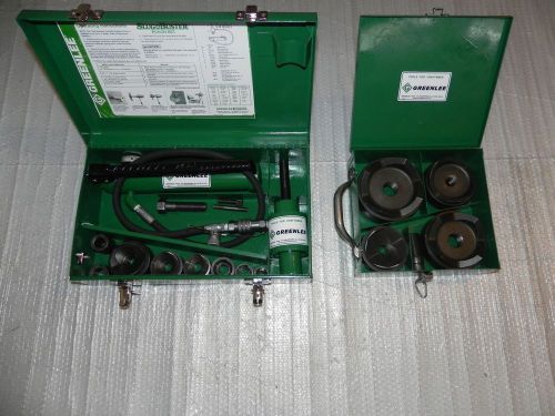 Greenlee 7306 knockout punch 1/2&#034;-2&#034;,  7304 punch and die 2-1/2 to 4&#034;, 767,746 for sale
