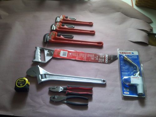Ridgid pipe wrenches and more plumbing tools