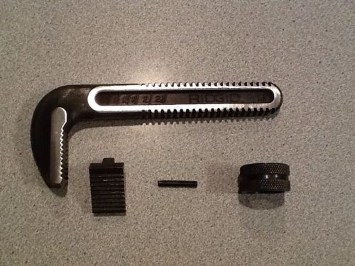 Ridgid 18&#034; pipe wrench hook jaw, heel jaw, nut, and pin - excellent condition for sale