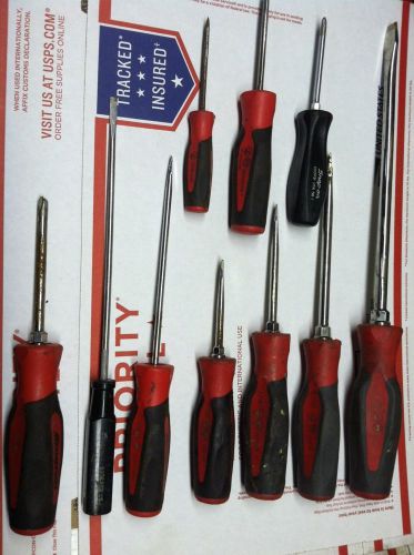 Snap On 10 Piece Screwdriver Punch Awl Set