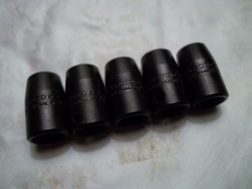 5 new proto 3/8&#034; sockets 3/8&#034; drive 7212h 6pt mechanic tools williams armstrong for sale