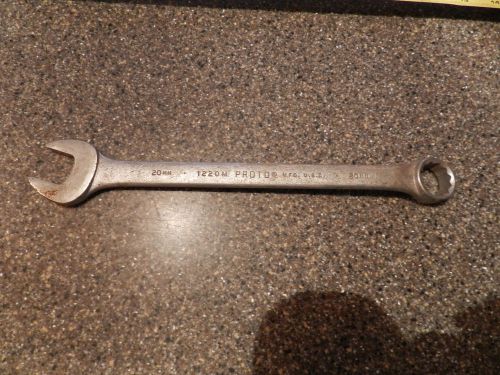 1220M Combination open end box end wrench, 20mm Proto