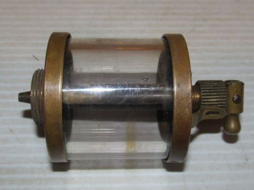 Antique 1900&#039;s - brass oiler - essex brass corp. - steam engine - hit + miss old for sale