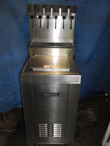 Cornelius 6 head soda coke dispenser + coldplate icebin stainless steel stand for sale