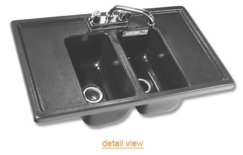Double Compartment SINK with Drainboards NFS