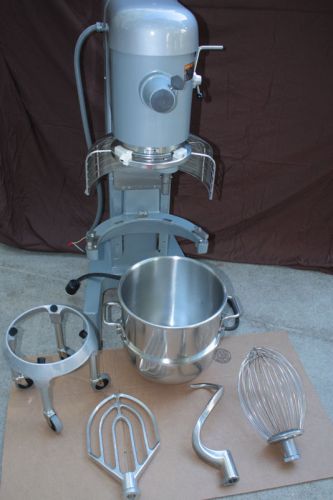 Like new 40 qt hobart d340 mixer bowl guard dolly dough hook  whisk paddle for sale