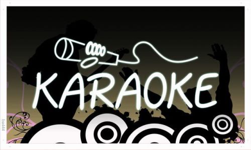 ba444 Karaoke NEW Lounge Box Club Logo Banner Shop Sign