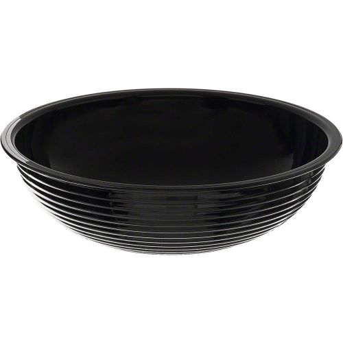 Cambro 1.65 qt. round ribbed bowls, 12pk black rsb8cw-110 for sale