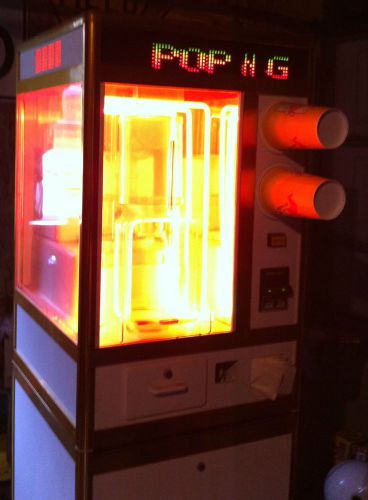 Pop n go popcorn vending machine model # 7000 hot air pop corn fresh for sale