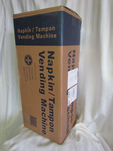 Hospital Specialty Napkin Tampon Vending Machine Coin Operated Dispenser NIB 25c