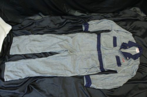 60s stonecutter chicago overall co hbt denim mechanic rockabilly coveralls l euc for sale