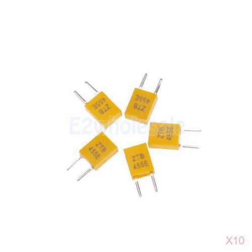 10x 5pcs 455 khz 455khz ceramic resonator 2 pin use in oscillator circuits for sale