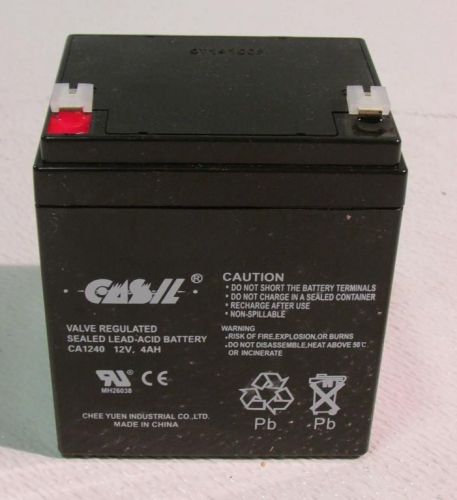 Lot of (10) Casil Genuine CA1240 12V 4Ah SLA Alarm Battery