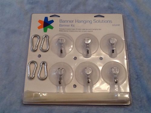 New, Sealed FedEx Kinko&#039;s Banner Hanging Solutions Banner Kit suction cups clips