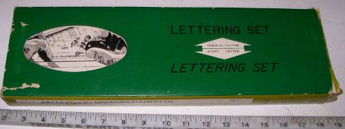 Vintage techgraphic k&amp;e leroy lettering complete mechanical drafting set wob new for sale