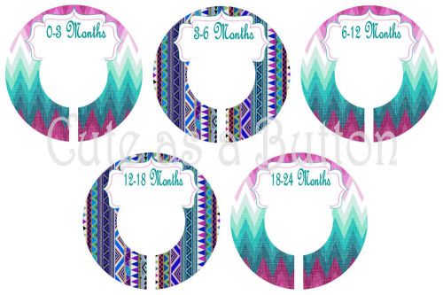 Tribal/Aztec Themed Baby Closet Organizing Dividers - Assembled