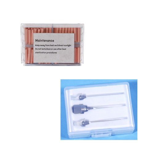 100 pcs Dental Gutta Percha Bars + 3PCS Gun needles For obturation Endo gun