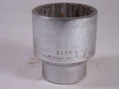 WRIGHT TOOL 6152 1 5/8&#034; FORGED ALLOY 3/4&#034; DRIVE 12 POINT STANDARD SOCKET USA