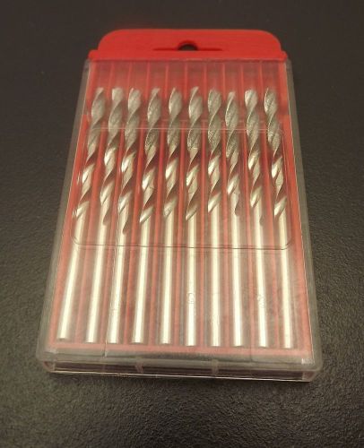 10 Piece 2-1/2” Length Diamond Coated HIGH SPEED STEEL Drill Bits : Grit 120