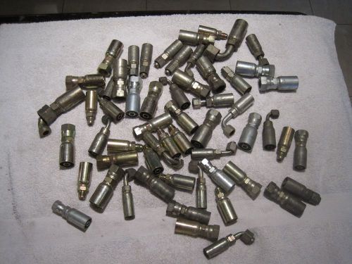 SWEDGE Crimp Hydraulic Hose Ends Lot of 57 Pieces