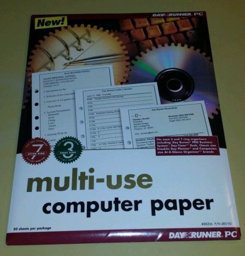 Day Runner PC Multi Use Computer Paper 50 Sheets 88206 485-110