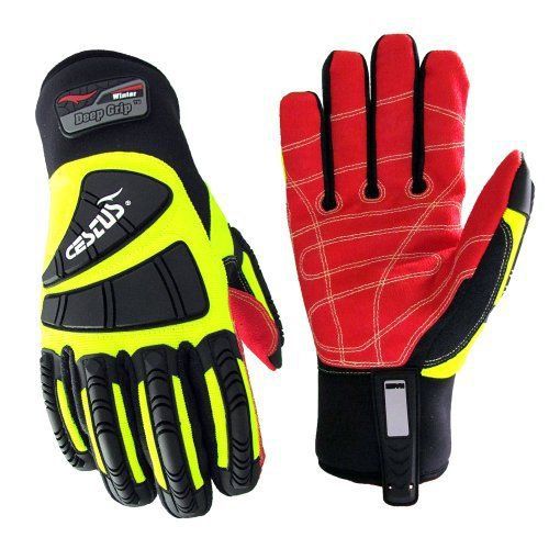 Cestus Temp Series Deep Grip Winter Insulated Glove  Work  Cut Resistant  Medium