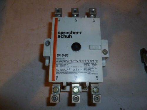 SPRECHER+SCHUH contactor model CA6-85