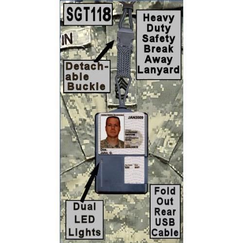 Sgt118 smart badge cac id holder &amp; usb smart card reader new for sale