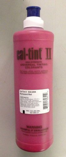 CAL-TINT II PERMANENT RED Universal Tinting Colorant #830-0494