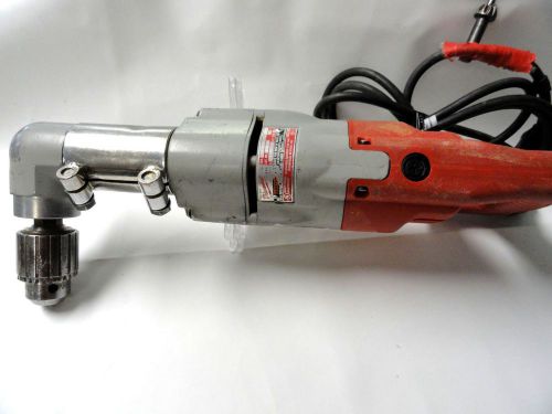** heavy duty ** milwaukee 1107-1 right angle professional drill 1/2&#034; corded for sale