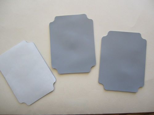 Silicone Grey, 1/16&#034; thick with PSA one side, pieces of 4&#034; x 3&#034; approx
