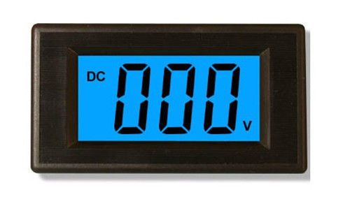 Dc7.5-30v blue lcd digital volt panel meter/voltmeter. 3 1/2&#034;. brand new for sale
