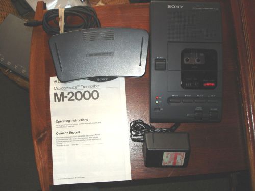 sony microcassette recorder Transcriber M-2000