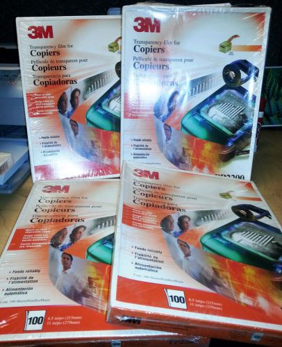 3M PP2200Transparency Film for Copiers  4 (100 count) BOXES TOTAL