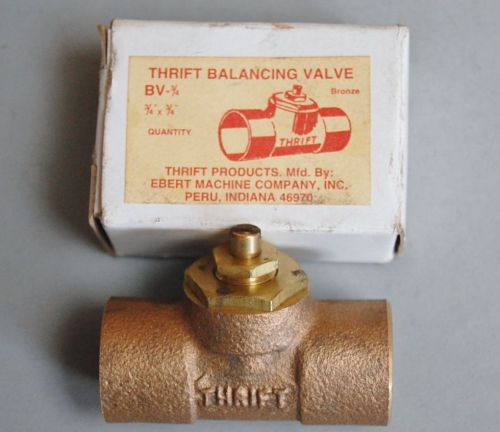 2 thrift  bronze balancing valve 3/4 sweat for sale