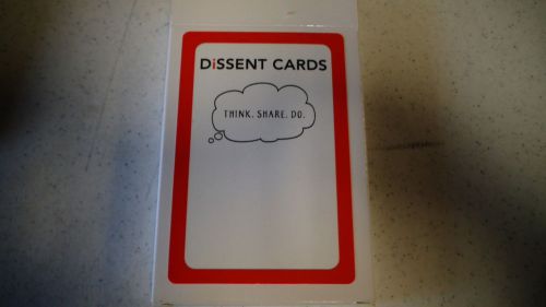 Dissent Cards Think Share Do