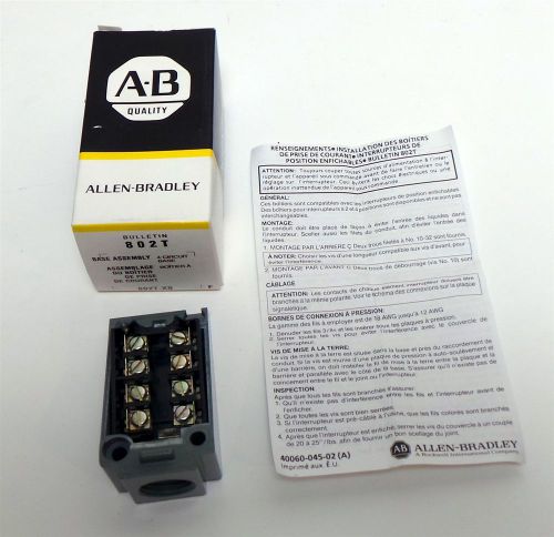 Allen Bradley AB Lot of 4 802T-X8 4 Circuit Base NIB Oiltight Limit Switch