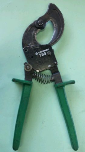 Greenlee ratcheting cable cutter 759 read for sale